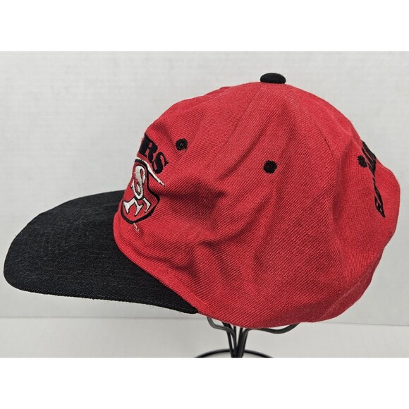 Vintage 90's San Francisco 49ers Hat Cap Snapback NFL Red Black Jerry Rice - Picture 5 of 8